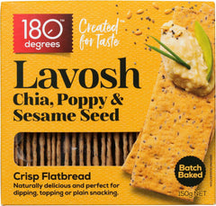 180 Degrees Lavosh Chia Poppy & Sesame Seed