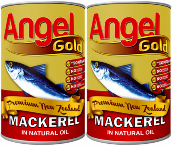 Angel Gold Mackerel in Natural Oil (Pack of 2)