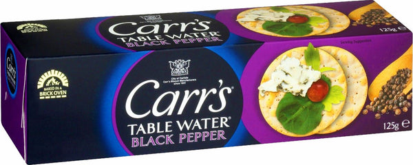 Carr's Table Water Cracker Black Pepper