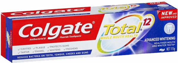 Colgate Toothpaste Total Advance Whitening