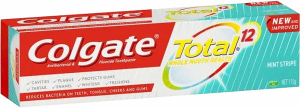 Colgate Toothpaste Total Mint Stripe
