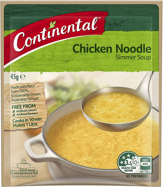 Continental Chicken Noodle Simmer Soup