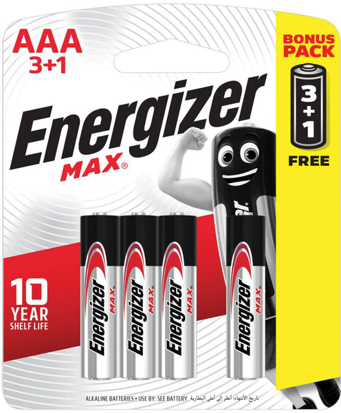 Energizer Max AAA 3+1