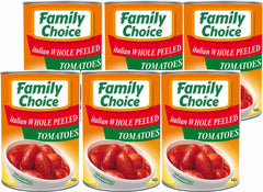 Family Choice Whole Peeled Tomatoes (6 Pack)