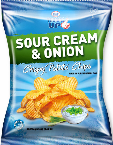 Thumbs Up Sour Cream & Onion Potato Chips