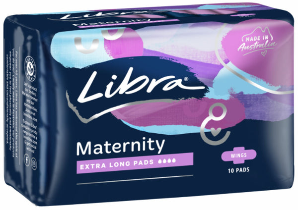 Libra Maternity Extra Long Pads 10's