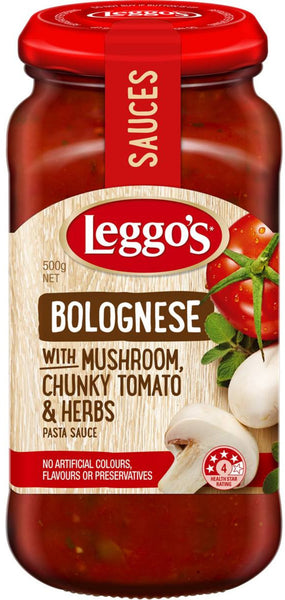 Leggo's Bolognese With Mushroom Pasta Sauce