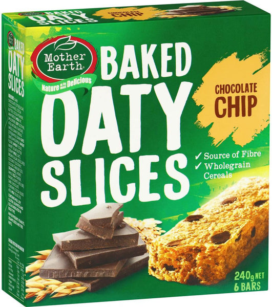 Mother Earth Baked Oaty Slices Chocolate Chip