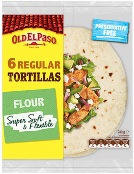 Old El Paso Regular Tortillas - 6 Pack