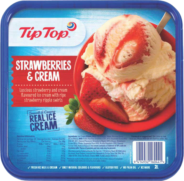 Tip Top Strawberry & Cream