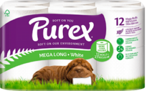 Purex Toiletpaper 2ply Mega White 12's