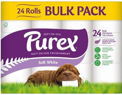 Purex Toiletpaper 2ply Unscent White 24's